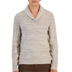 SILVERLAKE Shawl-Neck Space Dyed Sweater